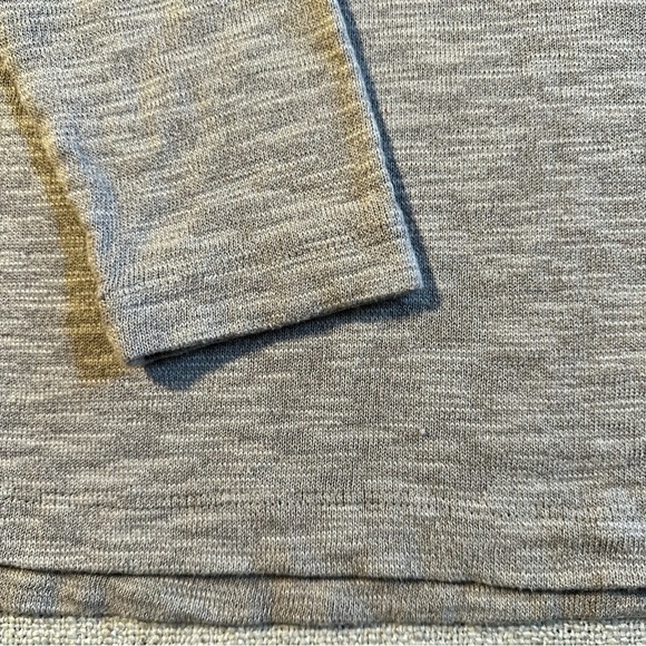 J. JILL PURE JILL Heather Gray V-Neck Pullover Top Sweater Tunic Womens Petite S - Picture 6 of 12